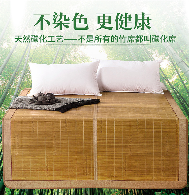 Gấp mat mat 0,9 1,5 m hai mặt dây băng và gió ghế 1.8m đơn hoặc đôi sinh viên ký túc xá ghế mat tre - Thảm mùa hè chieu tre