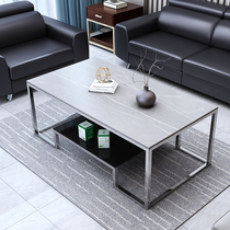 Creative Iron Art Rock Board Tea Table Office Brief Modern Living Room guests to receive small family type home tea table tennis red