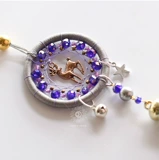 Оригинальный сиреневый защитный амулет ручной работы, подвеска, сумка, 6см, подарок на день рождения