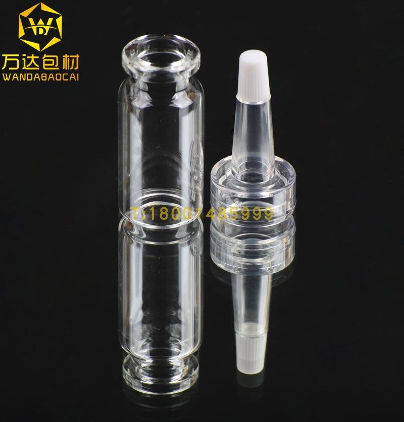 10ml Glass Bottle Penicillin Bottle 20 Teeth Horn Head Soft Drop Head Cosmetic Split Oil Bottle Suit Manufacturer