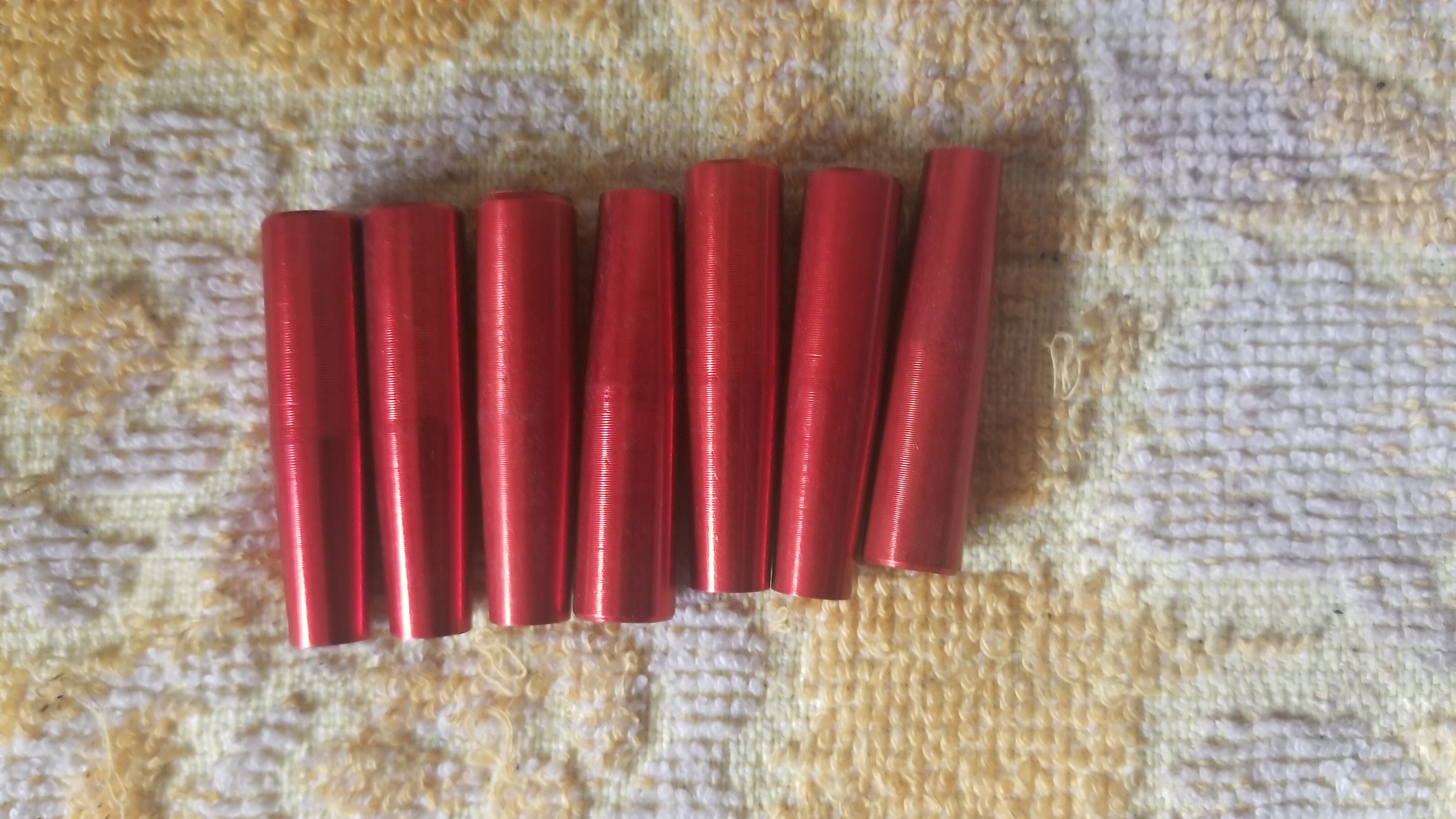 8mm red aluminum seat wooden arrow jacket connector aluminum sleeve