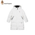Bước Phú Kids 2019 Winter trẻ em dày của nam giới và trẻ em gái Trung bình Dài Jacket Duck Velvet trắng ấm áp xuống áo khoác. 