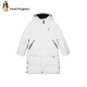 Bước Phú Kids 2019 Winter trẻ em dày của nam giới và trẻ em gái Trung bình Dài Jacket Duck Velvet trắng ấm áp xuống áo khoác.