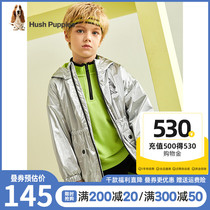 Leisure footwear boys' coat spring and autumn Korean-style Western Qi baby silver trench coat all-match children's casual coat