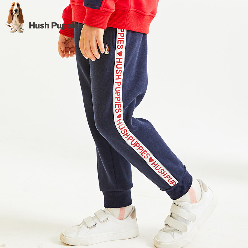 Hush Puppies 暇步士 19年冬季新款 中大童加绒加厚保暖长裤 双重优惠折后￥98包邮 男、女童105~170码多色可选
