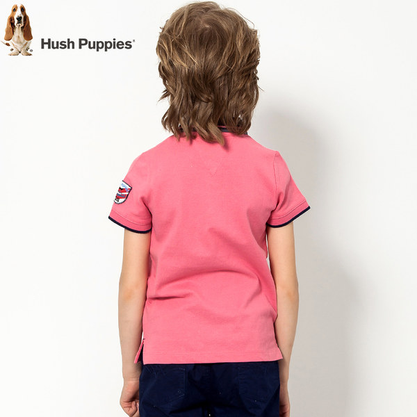 Hush Puppies 暇步士 18年夏季新款 纯棉 儿童短袖T恤 POLO衫 天猫优惠券折后￥99包邮（￥119-20）3色105~170码可选