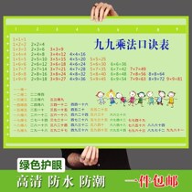 Multiplication formula table Chart 99 children Primary School students Mathematics 2 second grade first volume oral calculation sticker self-adhesive