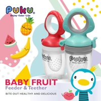 Puku cắn túi thức ăn cho bé ăn trái cây bổ sung trái cây và rau nhạc mol mol dính teether cắn - Gutta-percha / Toothbrsuh / Kem đánh răng kem đánh răng trẻ em của đức