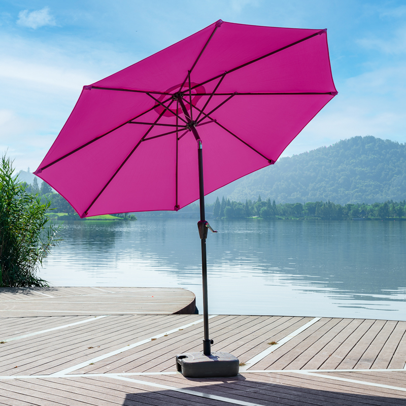2m Swivel Umbrella Outdoor Umbrella Patio Umbrella Sunshade Rainproof Umbrella Center Pole Umbrella Sun Umbrella Outdoor Guard Booth Commercial Beach Umbrella