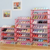 Multi-layer storage shoe rack Easy assembly dustproof multi-function shoe cabinet Modern simple economical fabric combination shoe rack