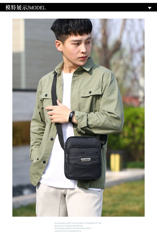 Túi vải nylon Oxford cho nam Túi xách nam mới ngang vai và ngang dọc Messenger túi nam không thấm nước chéo - Túi của con người