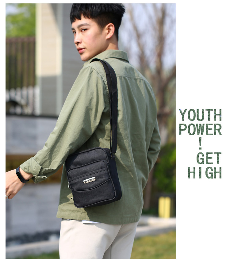 Túi vải nylon Oxford cho nam Túi xách nam mới ngang vai và ngang dọc Messenger túi nam không thấm nước chéo - Túi của con người balo da nam