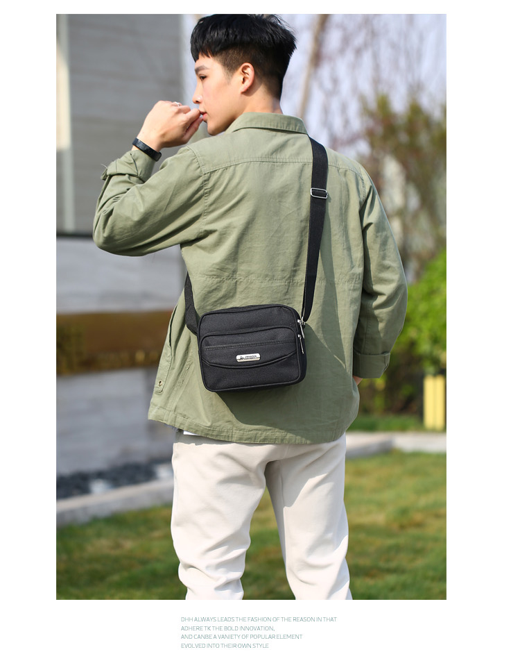 Túi vải nylon Oxford cho nam Túi xách nam mới ngang vai và ngang dọc Messenger túi nam không thấm nước chéo - Túi của con người balo da nam