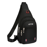 New chest bag men's bag shoulder crossbody bag casual crossbody bag Oxford cloth chest crossbody bag trendy small men's bag