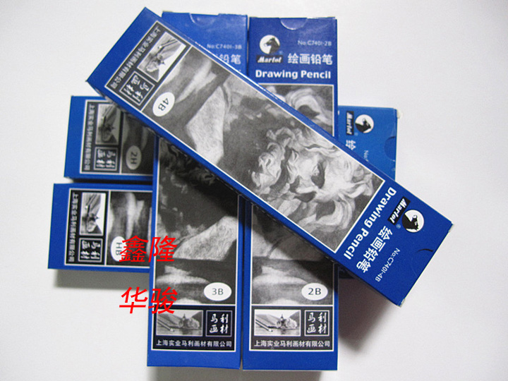 5 boxes Maly HB 2H 2B 2B 3B 5B 6B 7B 8B 10B 10B 10B sketch pencil