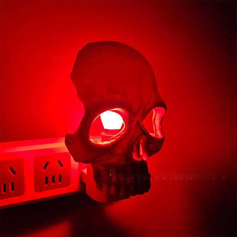 Skull Night Lamp Halloween Skull Night Light Skull Atmosphere Adjustment Light