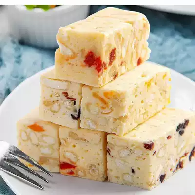 Xinjiang Net red pastry crisp Qi contains dairy products yellow peach cranberry Cherry Cherry fruit biscuit casual snack 500g