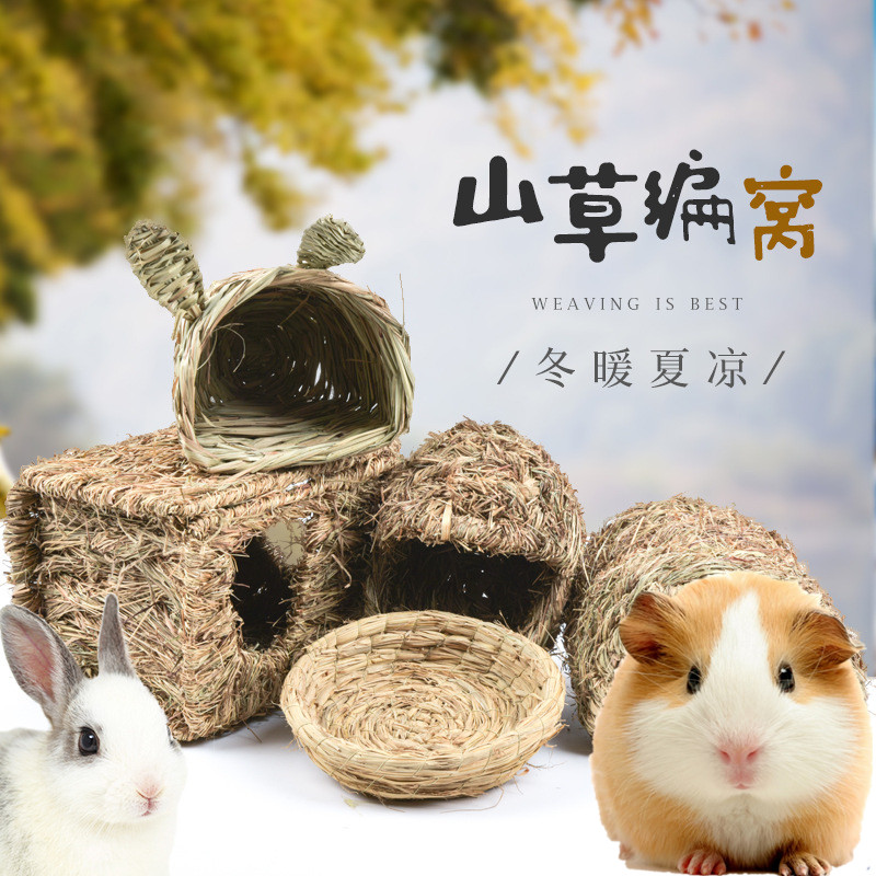 Guinea pig cotton cottonwood cabin Dutch pig's nest Villa Rabbit Cohort Hedgehog Winter Warm Summer Sleeping Bed Over Winter