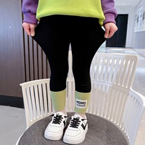 Girls leggings outside wearing Spring and Autumn Baby Girls 2022 New Leggings Versatile Childrens Pants Foreign Pants Tide