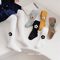 Baby jumpsomware outside wearing girls 2022 new versatile one-piece tights foreign air little girl leggings inside the tide
