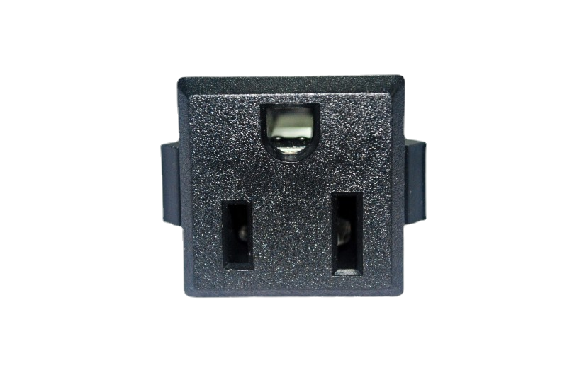 Card-in American socket embedded in US gauge power connector socket American power plug terminals SS-6B