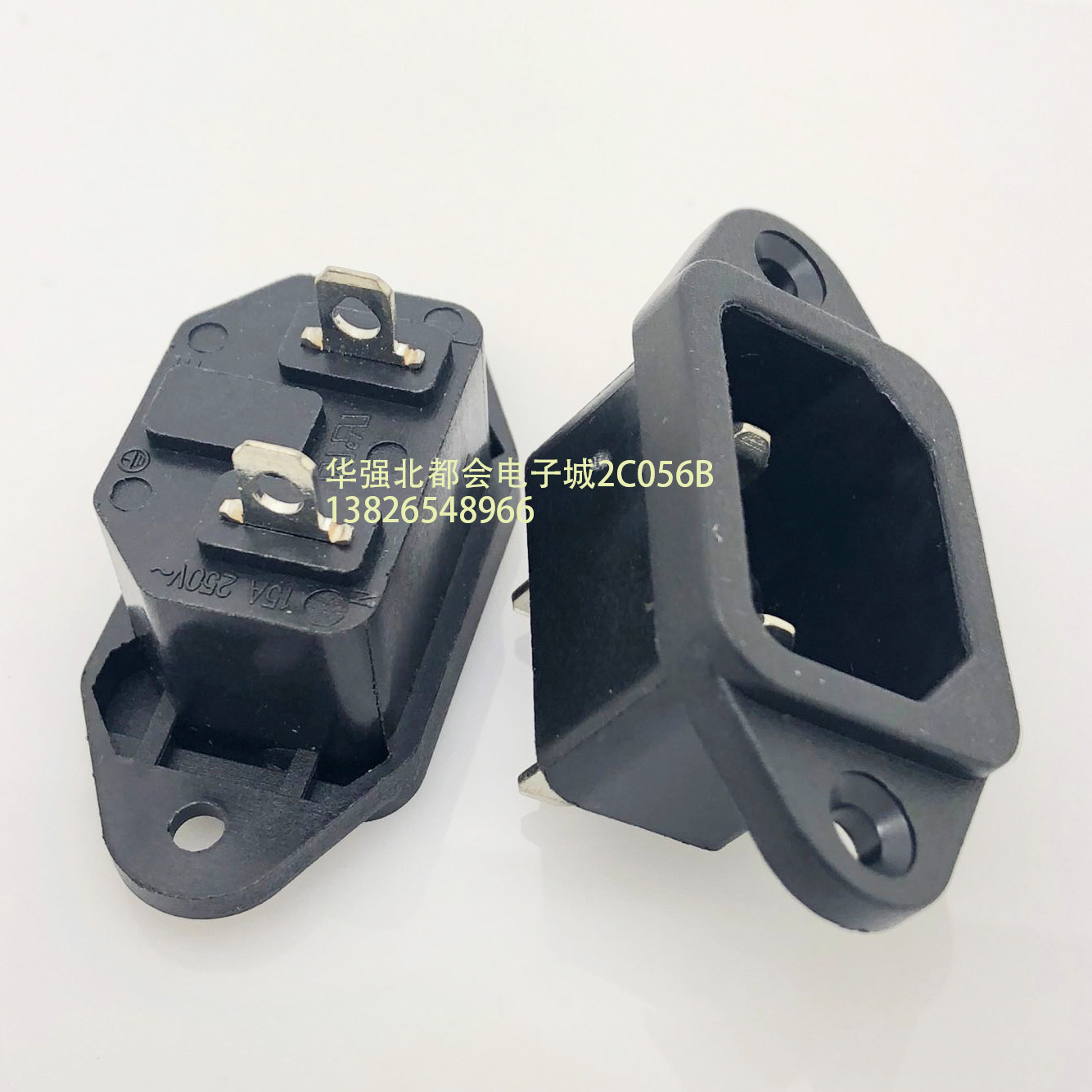 Two-pin tailor-made power sockets for multinational certifications such as the Lemagnetic character two-footed male-seat full copper UL VED CCC