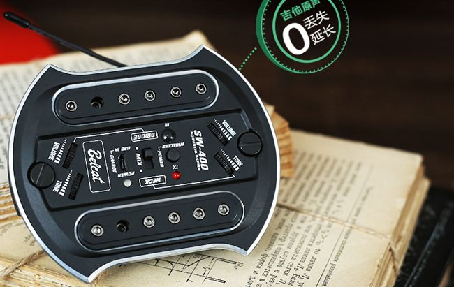 倍铃民谣木吉他拾音器 免开孔蓝牙无线 打板拾