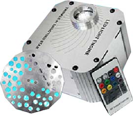 LED32W flashing machine storm machine strobe car fiber optic light wireless remote control meteor machine fiber optic machine light source device