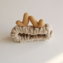 The deer antlers are brought in with a