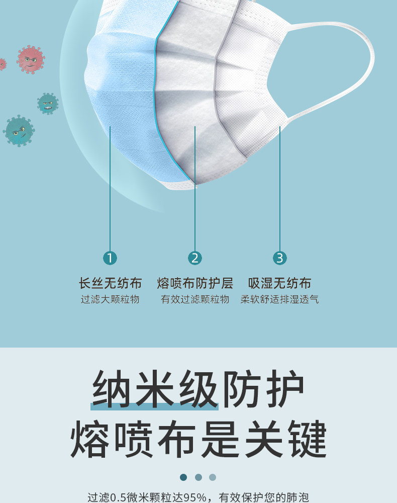 石图 KN95级防护口罩 10只 图5