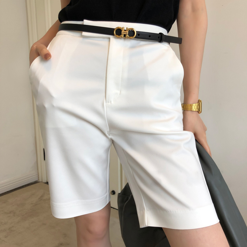 Many People Are Looking for It! Handsome and Stylish! Summer High-Waisted Cycling Shorts, Bermuda Shorts, Mid-Length Shorts, Women's Shorts