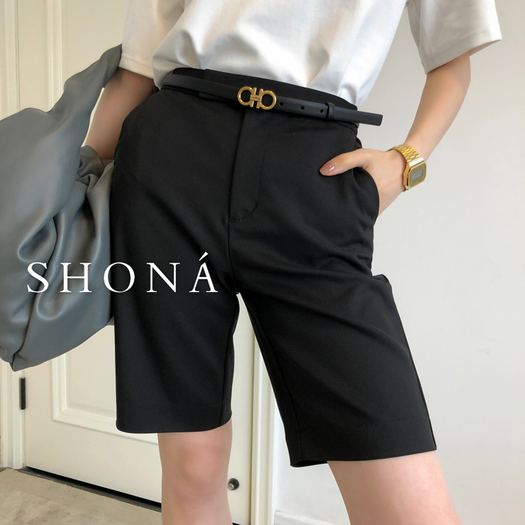 Many People Are Looking for It! Handsome and Stylish! Summer High-Waisted Cycling Shorts, Bermuda Shorts, Mid-Length Shorts, Women's Shorts