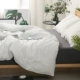 năng suất bông rửa sạch bông chăn bông chăn đơn rắn mảnh 1.8m 1,5m đơn giường đôi 200x230 - Quilt Covers chăn phao trần	