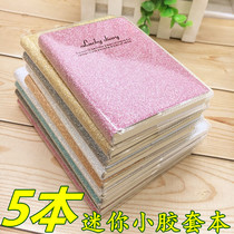 Creative portable hand account pocket plastic cover book Mini 100K note stationery a6 small notepad 64K word book