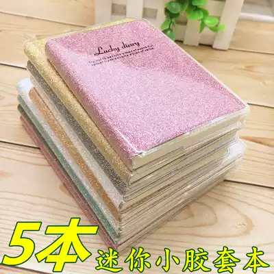 Creative portable hand account pocket plastic cover book Mini 100K note stationery a6 small notepad 64K word book