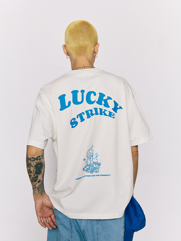 Wow Willpower Driven [New Lucky Strike Short Sleeve T-Shirt] Car Culture Maintenance and Repair Loose T-Shirt