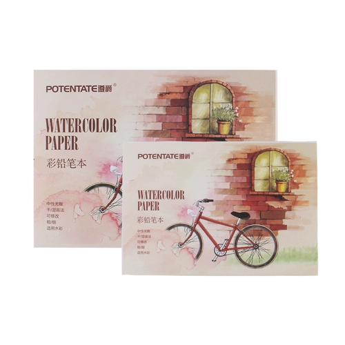 ПОТЕНТАТ Zunjue цветная свинцовая бумага A5 Водорастворимая цветная свинцовая книга A6 Цветная свинцовая книга для рисования на масляной основе Специальная книга для рисования цветными карандашами 300 г Мини-портативная книга для эскизов с ручной росписью