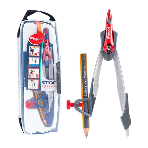 Ma Peide Intelligent, блокируя круглую гонку, пикающая ручка рисование, инструмент для рисования, капитал, столица, младшая средняя школа, выписывающие учащиеся начальной школы Практический дизайн милый многофункциональный студент тест 5 сетов металла круглый металл