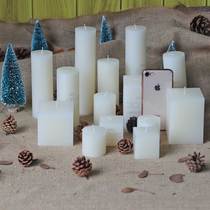 Classic Column Wax Smokeless Tearless Tearless Candles Wedding Hotel Christmas Decoration Dress Up