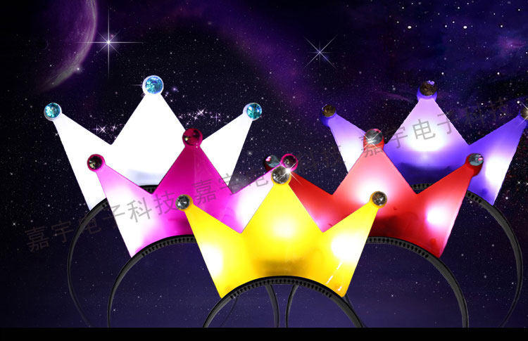 Special price Seven color crown horn hair clip butterfly knot hairpin Halloween Congregation Decoration Sparkling Luminous Hair Stirrup