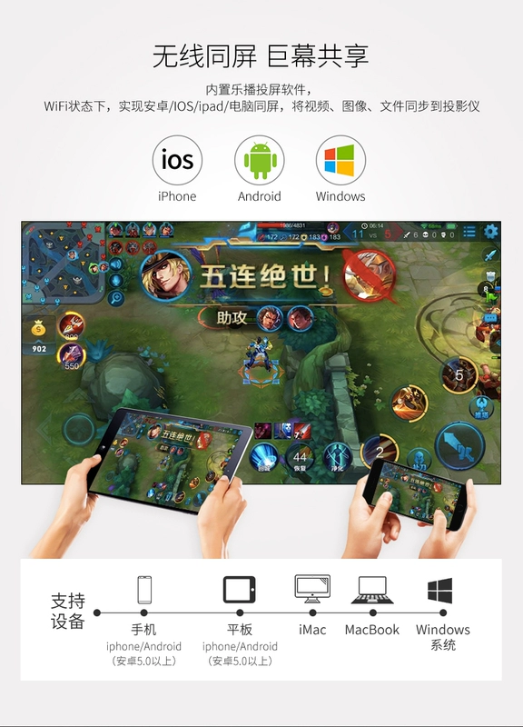 Máy chiếu Meigao M3 tại nhà HD 1080P micro rạp hát tại nhà mini điện thoại di động