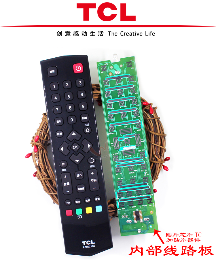 tivi samsung 4k Điều khiển từ xa ban đầu của mạng TCL TV điều khiển từ xa RC260JC14 260JC13 C11 Điều khiển từ xa thông minh - TV giá tivi lg 55 inch