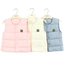 Rabbi down vest 2020 children warm horse clip for boys and boys down liner vest Rabbi baby clothes