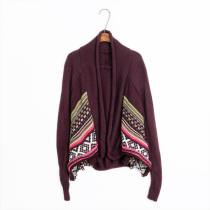 2021 winter new Korean version loose V-neck long-sleeved knitted cardigan womens lazy wind sweater jacket
