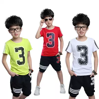 Children's clothing children's summer clothing 2021 children's short sleeve sports two-piece suit children summer clothes