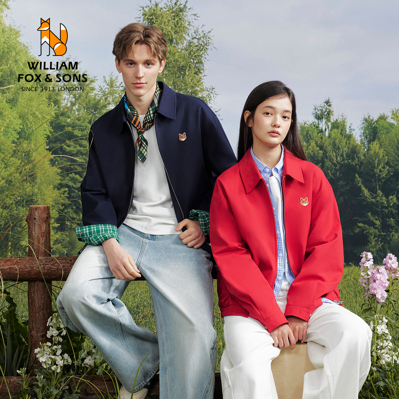 British Little Fox 2026 New Year Designer Edition Miu Series Plaid Fashion Jacket Unisex Coat