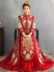 chương quần áo thuê 2020 mới cô dâu bánh mì nướng chiếc váy cưới con rồng Trung Quốc phượng chương kimono mùa hè sân lớn cô gái 