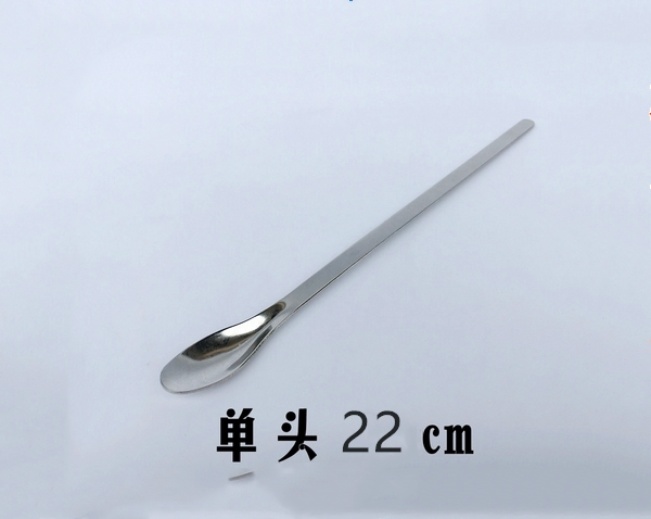 优质单头不锈钢药勺 22cm 不锈钢药匙220mm 取样勺单头试剂药匙