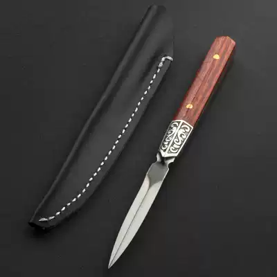 304c stainless steel tea knife Solid wood tea ceremony damascus tea needle cone Ebony tea tray Kung Fu tea set tea clip