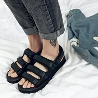 Giày nam đế xuồng mùa hè mới Việt Nam sandal đế dày hở ngón tăng phiên bản Hàn Quốc của sandal đôi giày đi biển đôi giày  nam